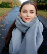 Cachecol Feminino Malha Grossa Inverno Quente | Mercie